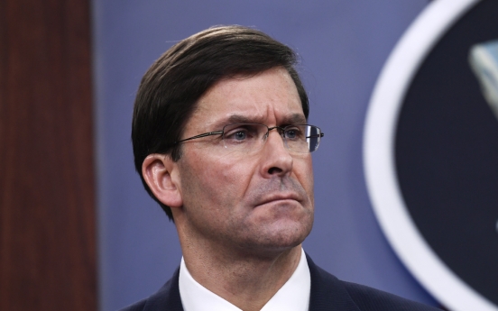 Esper urges S. Korea to pay more for combined defense