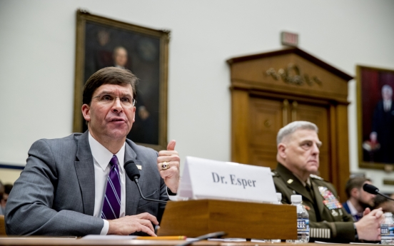 Esper says N. Korea seeks legitimacy with nuclear weapons