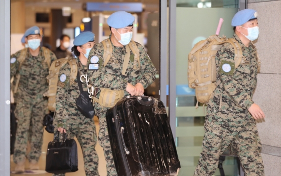 About 200 S. Korean peacekeepers return home from South Sudan