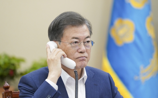 Moon’s ‘telephone diplomacy’ continues in wake of pandemic