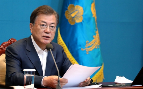 Moon urges policy measures to shield employment amid coronavirus crisis