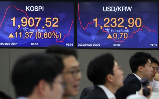 Seoul stocks open higher on rebounding oil prices