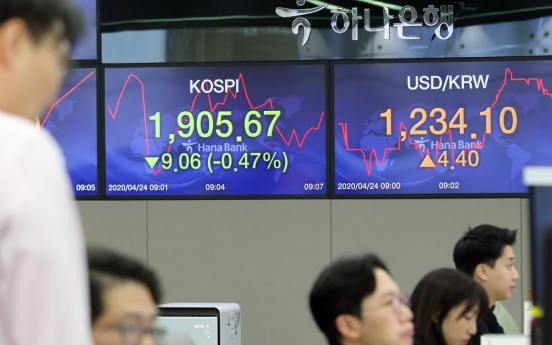 Seoul stocks open lower on dashed hopes for virus treatment