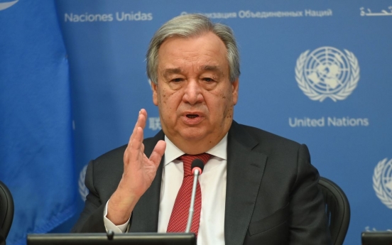 UN chief says world should follow Korea on COVID-19 fight