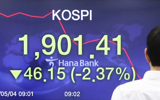 Seoul stocks open sharply lower on Wall Street losses