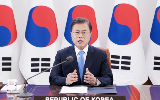 Moon says freedom-based cooperation behind S. Korea's anti-virus fight