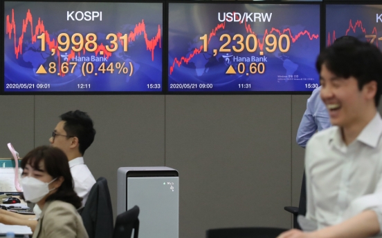 Seoul stocks extend winning streak to 5th session