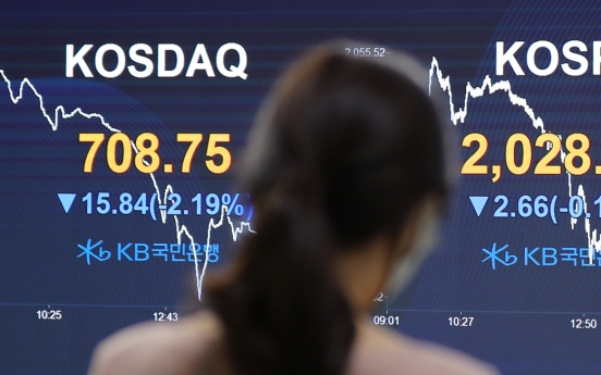 Seoul stocks close lower on coronavirus cluster infections