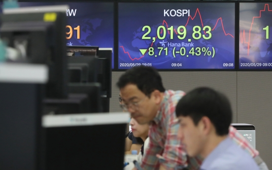 Seoul stocks open lower on Wall Street losses