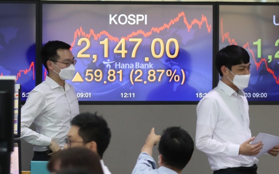 Seoul stocks spike to over 3-month high amid recovery hopes, Korean won sharply up