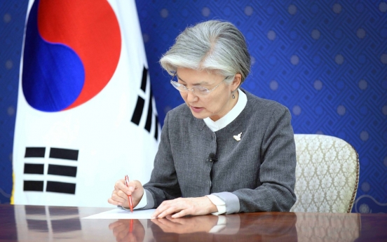 Top diplomats of S. Korea, Hungary discuss coronavirus, bilateral ties