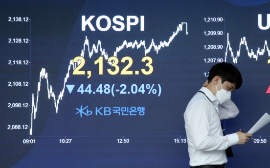 Seoul stocks sink 2% on renewed concerns over virus, won falls