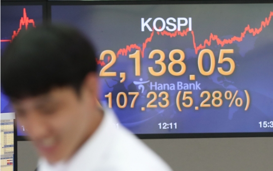 Seoul stocks spike over 5% on Fed's asset purchase scheme