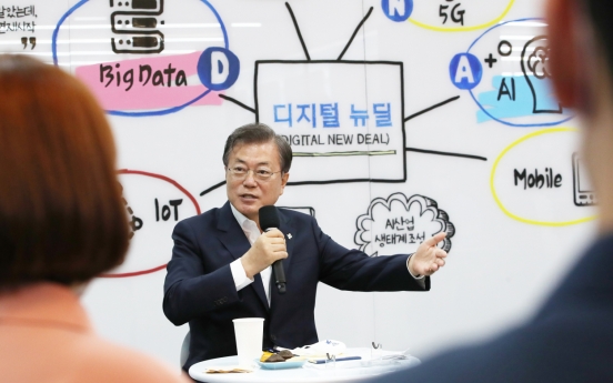 Moon says Digital New Deal is key to S. Korea's 'pacesetting' economy vision