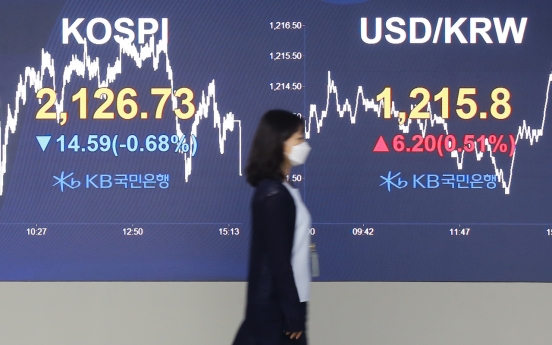 Seoul stocks fall on concerns over virus resurgence