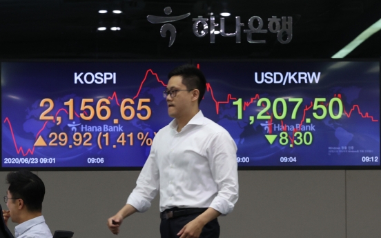 Seoul stocks open higher on Wall Street tech gains