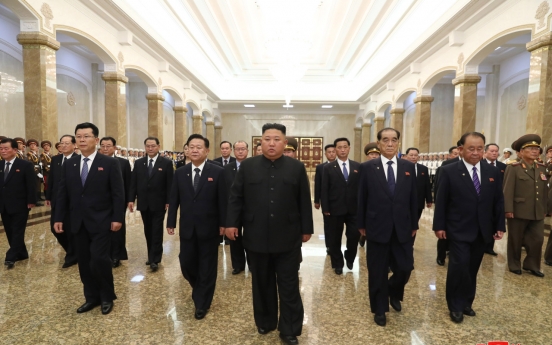 NK leader visits mausoleum to mark late grandfather's death anniversary