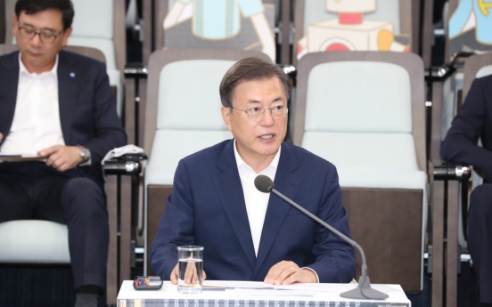 Moon to launch govt.-ruling party task force on his New Deal project