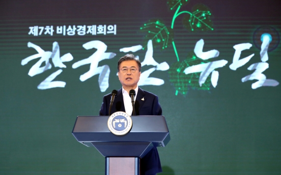 Moon says his 'New Deal' plan aims to transform S. Korea into 'pacesetter'