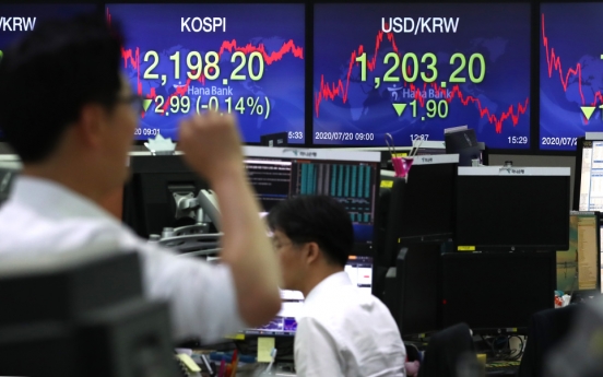 Seoul stocks end tad lower on profit-taking, stimulus uncertainties