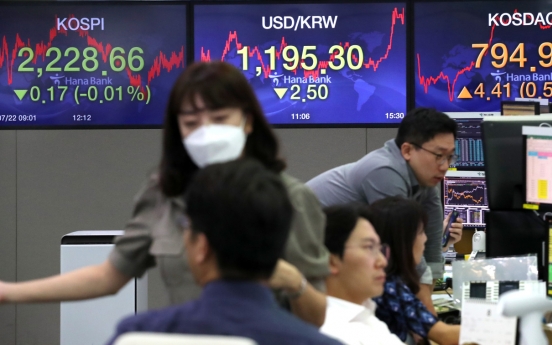 Seoul shares end almost flat on profit-taking