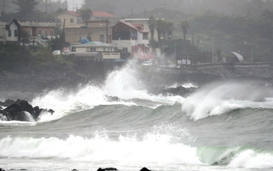 Typhoon Jangmi makes landfall in southern Korea