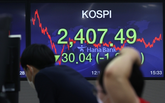 Seoul stocks snap winning streak on profit-taking