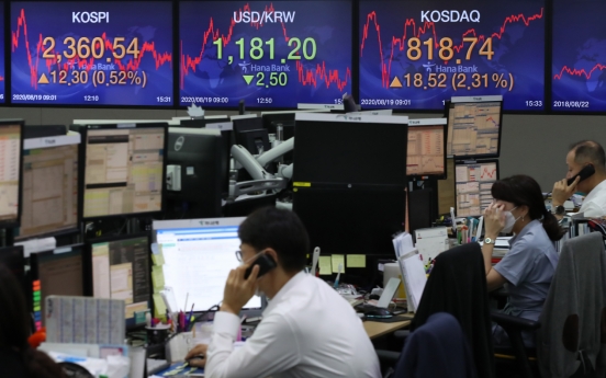 Seoul stocks swing to gains despite COVID-19 resurgence