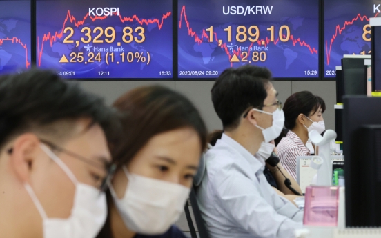 Seoul stocks extend winning streak to 2nd session on bargain hunting