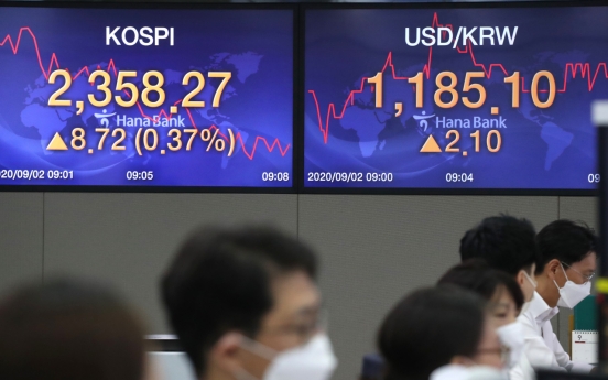 Seoul stocks open higher on Wall Street gains