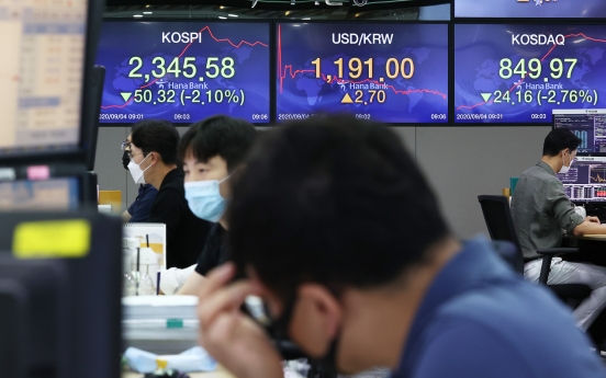 Seoul stocks open sharply lower on Wall Street plunge