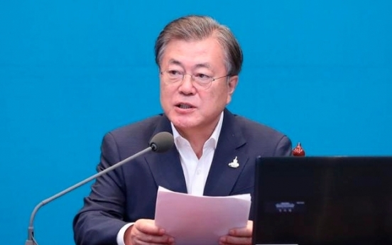 Moon vows S. Korea will quickly transition to 'clean, safe' energy to reduce greenhouse gas, fine dust