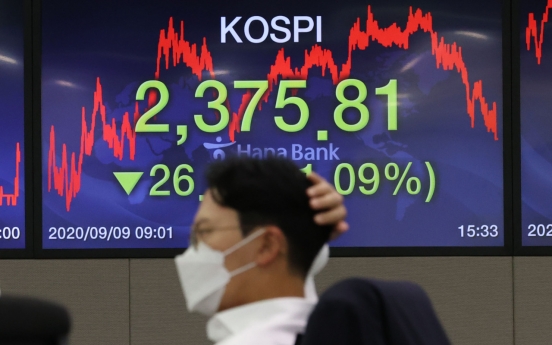 Seoul stocks dip over 1% on Wall Street-triggered sell-offs