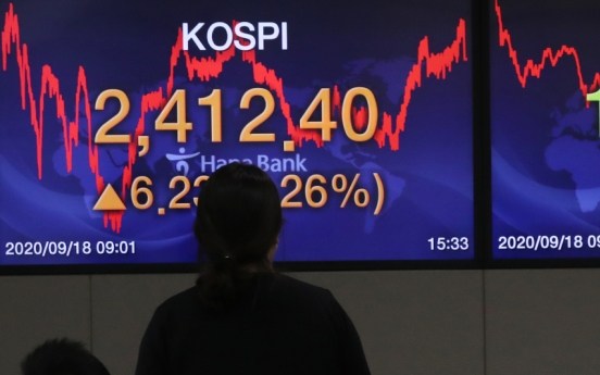 Seoul stocks snap two-day losing streak on massive foreign buying