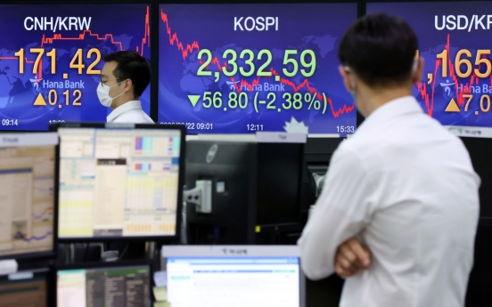 Seoul stocks open sharply lower on Wall Street plunge