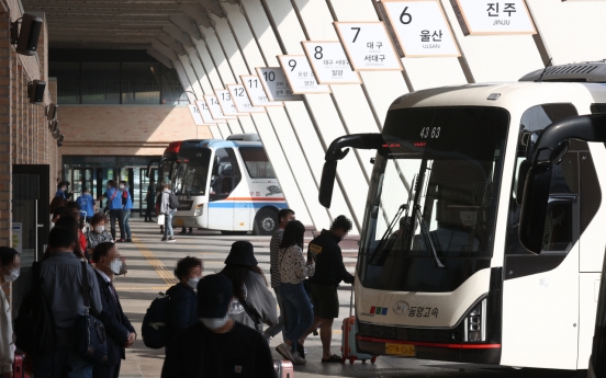 [Photo News] Bus terminal in Seoul ahead of Chuseok holiday