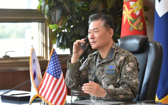 Military chiefs of S. Korea, US vow to strengthen combined defense posture