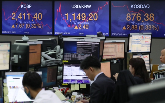 Seoul stocks snap 8-day winning streak on virus resurgence