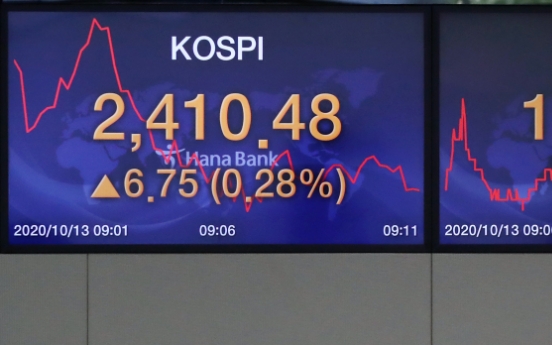 Seoul stocks turn lower late Tue. morning on virus resurgence