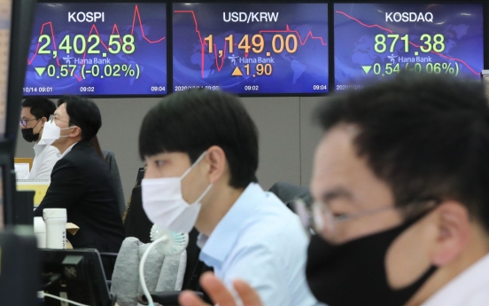 Seoul stocks open lower on US stimulus deadlock, vaccine worries