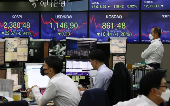 Seoul stocks tumble almost 1% over virus scare