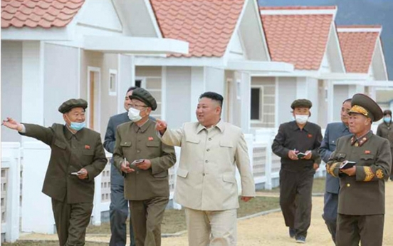 NK leader visits typhoon recovery area again