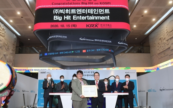 BTS agency listed amid fanfare on stock market