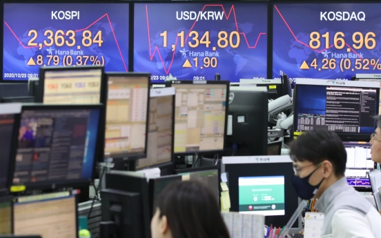 Seoul stocks open tad higher on earnings improvement hopes