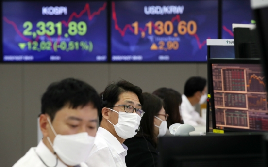 Seoul shares down on virus concerns, US election uncertainties