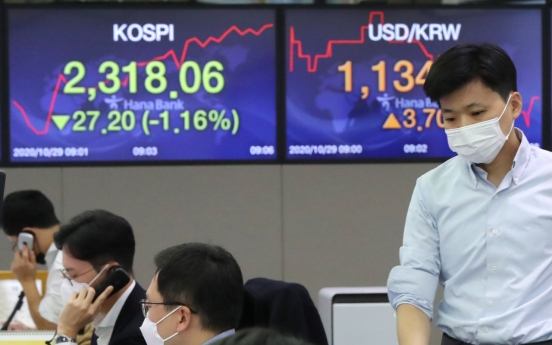 Seoul stocks open sharply lower on Wall Street plunge