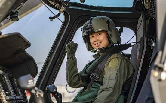 S. Korean Marines announce first female chopper pilot