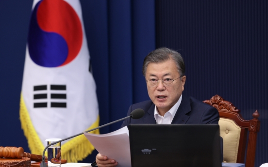 Moon says S. Korea's 2050 carbon-neutral goal is 'heavy promise,' urges calm preparations