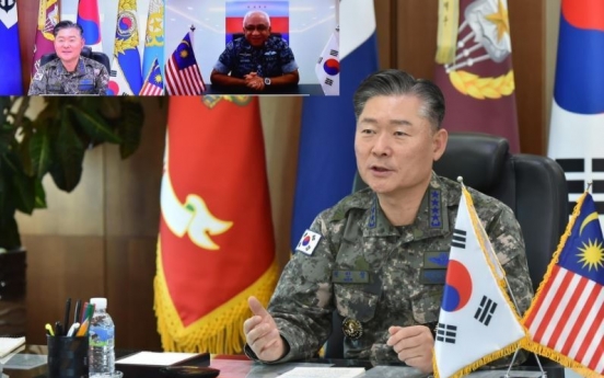 Korean, Malaysian military chiefs agree to boost defense cooperation