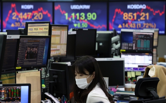 Seoul stocks surge to over 2-yr high on Biden effect; Korean won at nearly 2-yr high